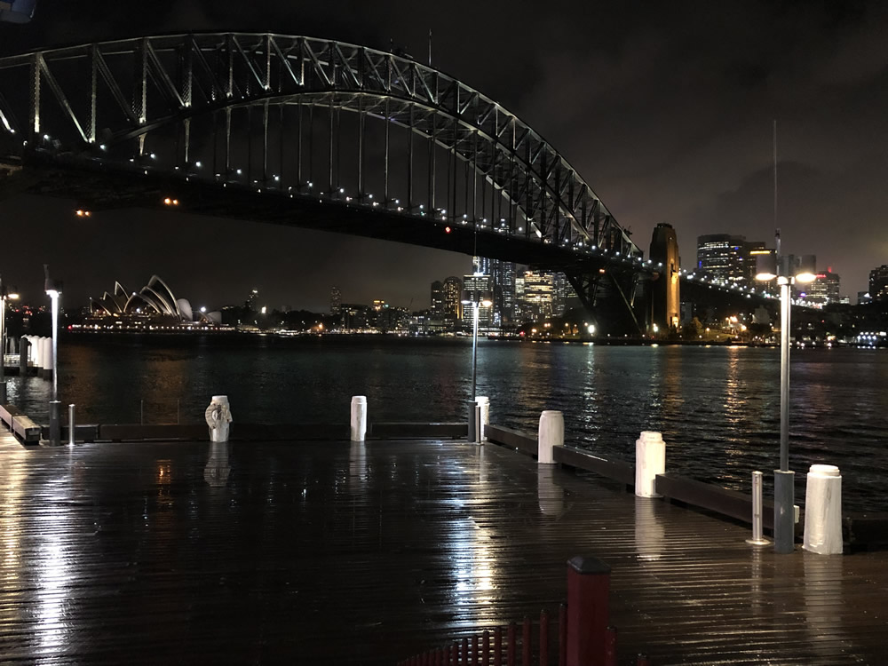Sydney Harbour at night